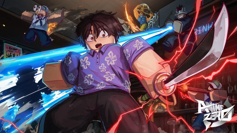 Anime Zero keyart — anime dungeon crawler battle